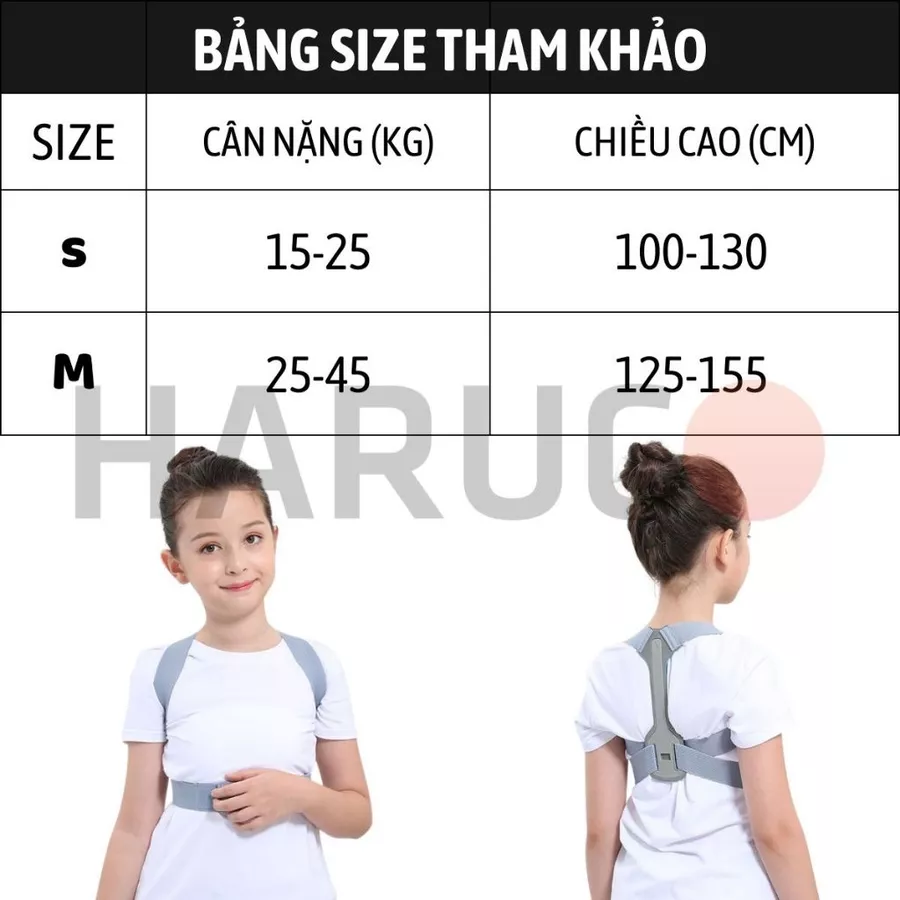 Đai Lưng Chống Gù Trẻ Em Haruco HRC-06-6