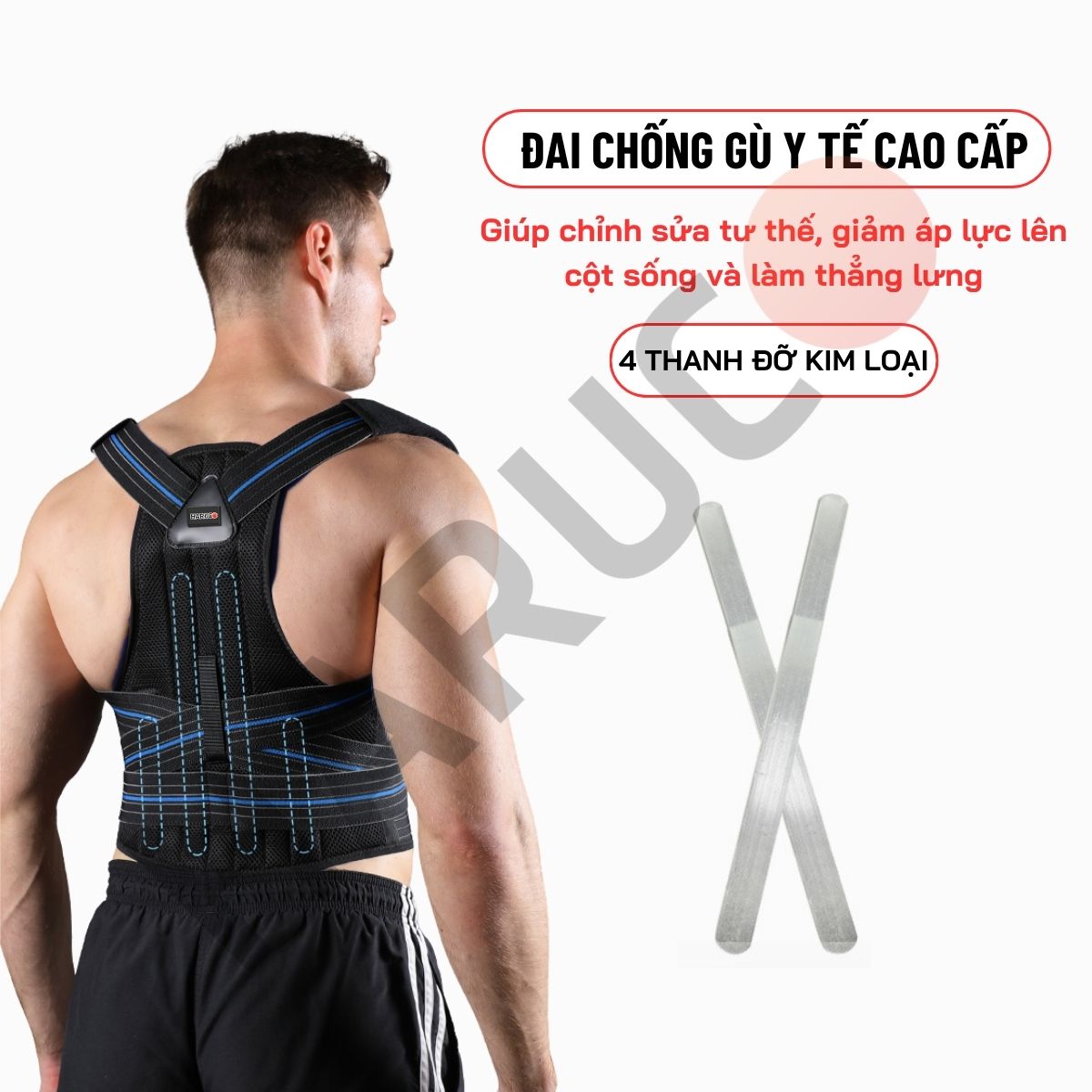 Đai Lưng Chống Gù Cao Cấp Haruco HRC-06-8