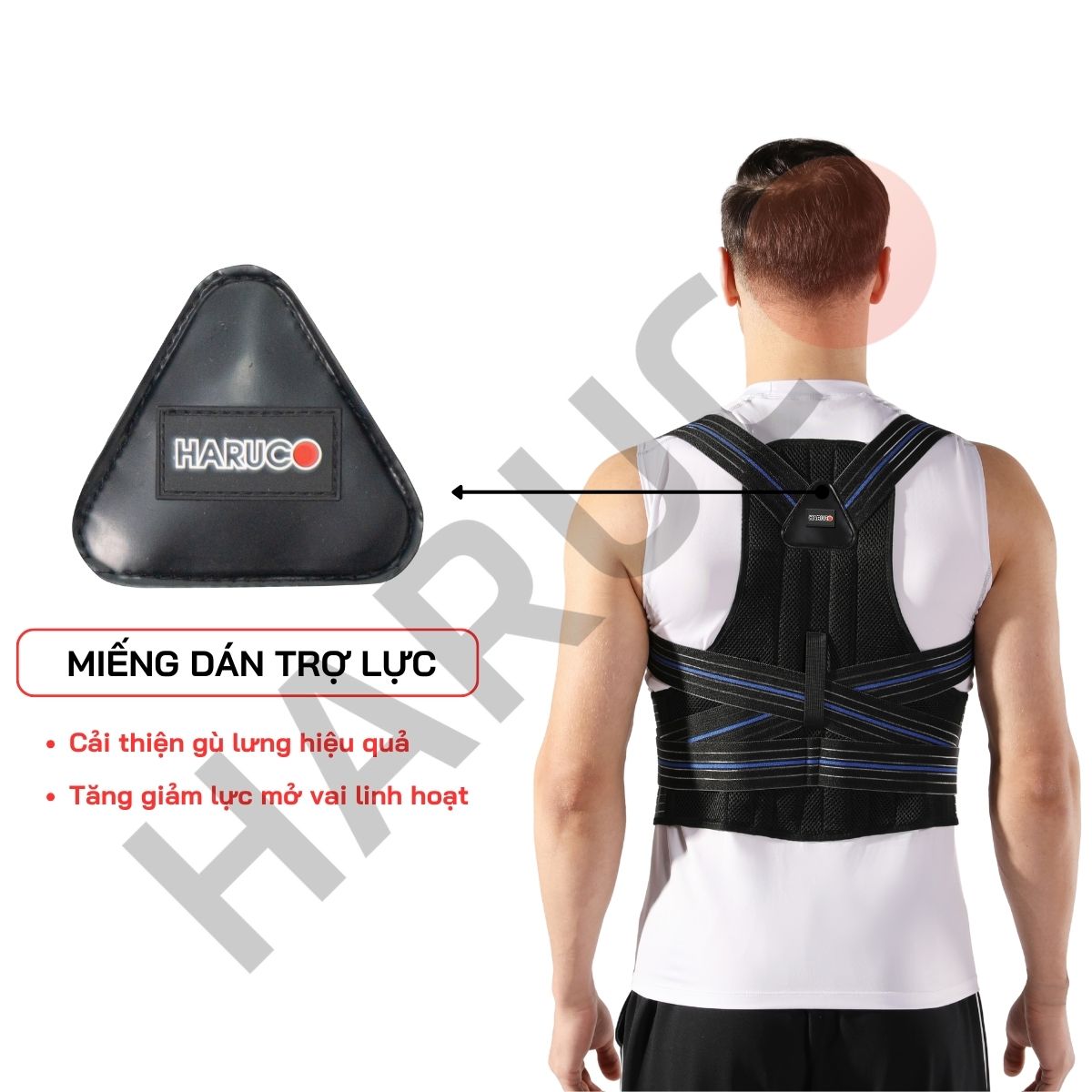 Đai Lưng Chống Gù Cao Cấp Haruco HRC-06-8