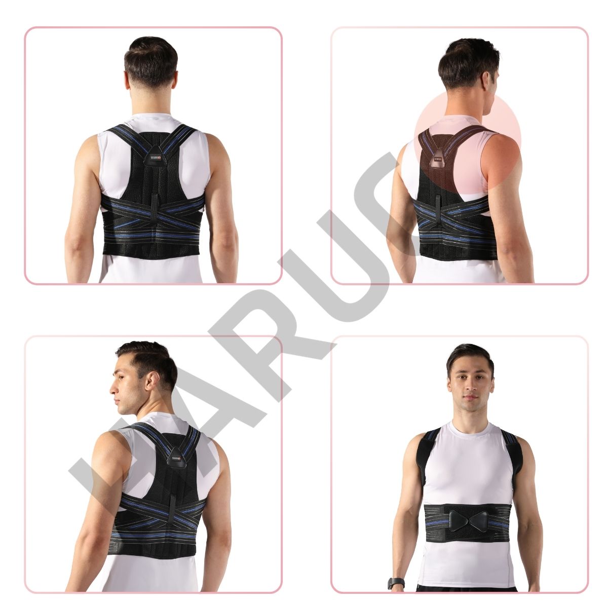 Đai Lưng Chống Gù Cao Cấp Haruco HRC-06-8