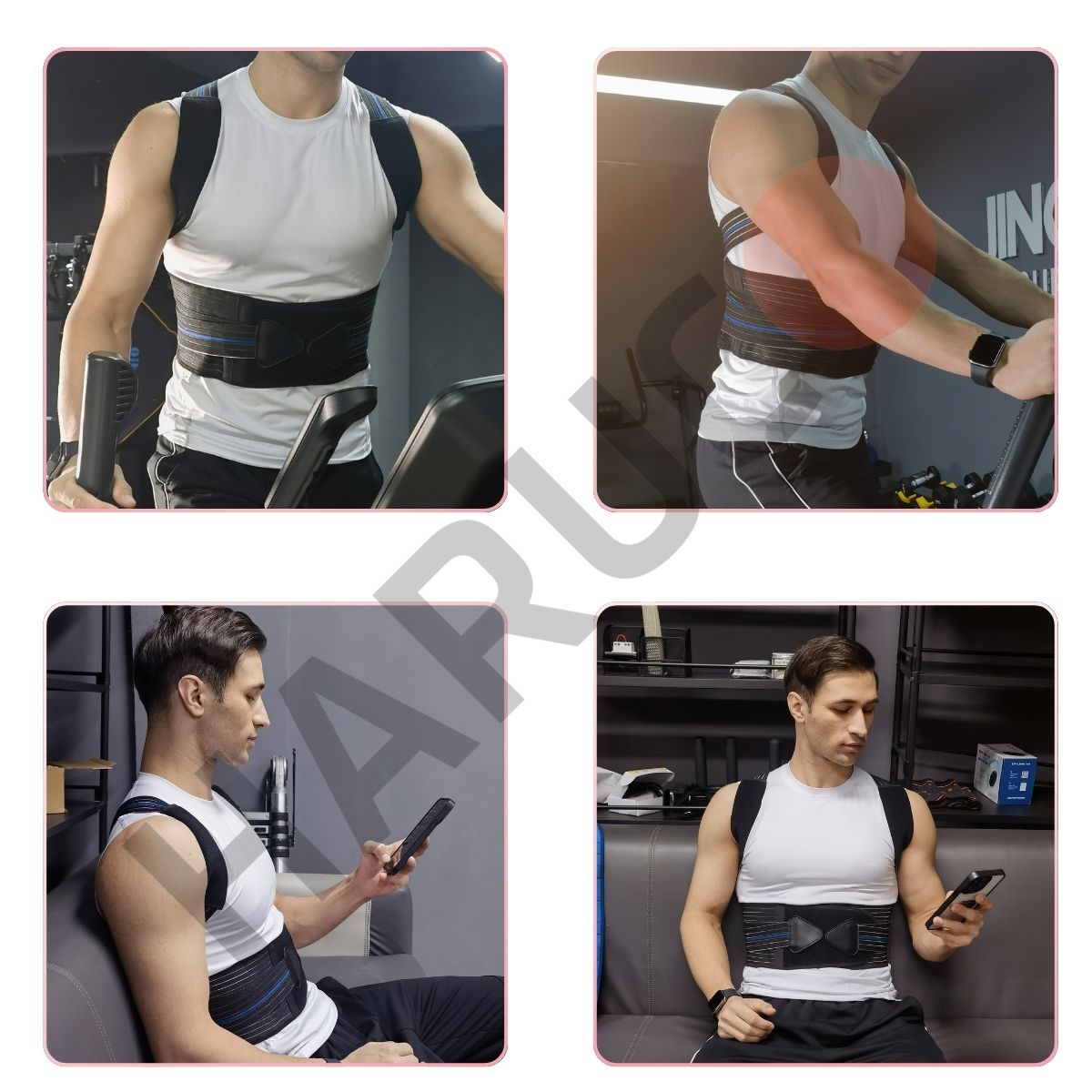 Đai Lưng Chống Gù Cao Cấp Haruco HRC-06-8
