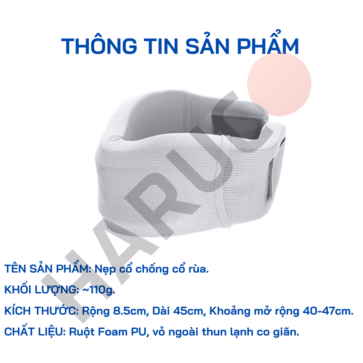 Nẹp Cổ Hỗ Trợ Cổ Rùa Hakoro