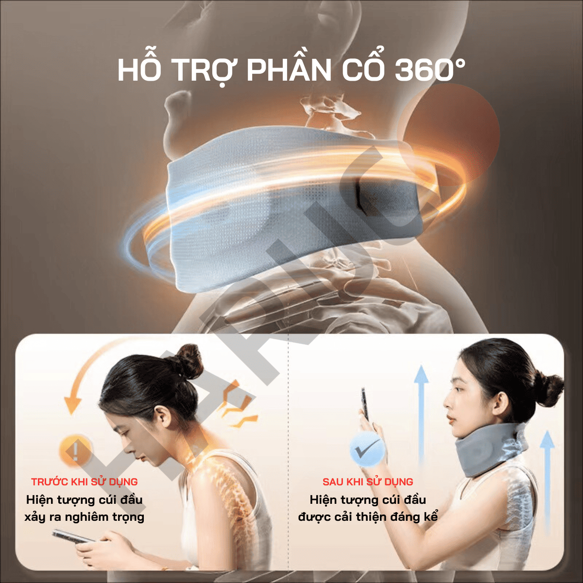 Nẹp Cổ Hỗ Trợ Cổ Rùa Hakoro