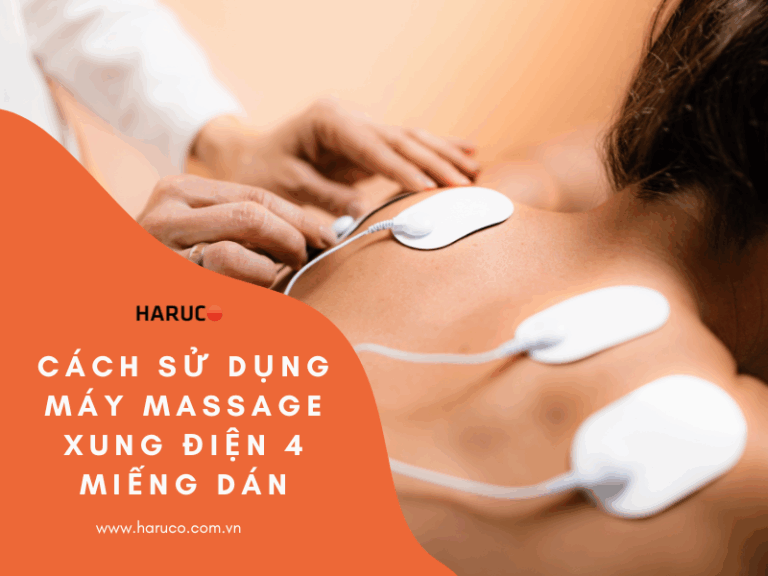 Cách sử dụng máy massage xung điện 4 miếng dán