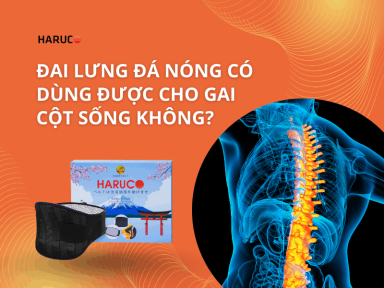 Đai lưng đá nóng có dùng được cho gai cột sống không?