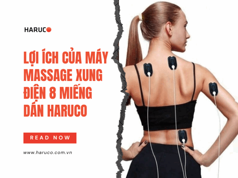 Lợi ích của máy massage xung điện 8 miếng dán Haruco