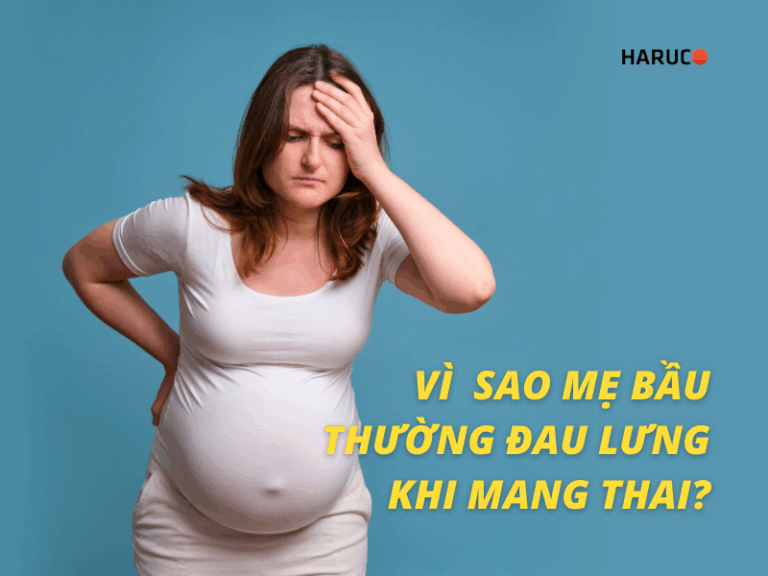 Vì  sao mẹ bầu thường đau lưng khi mang thai?