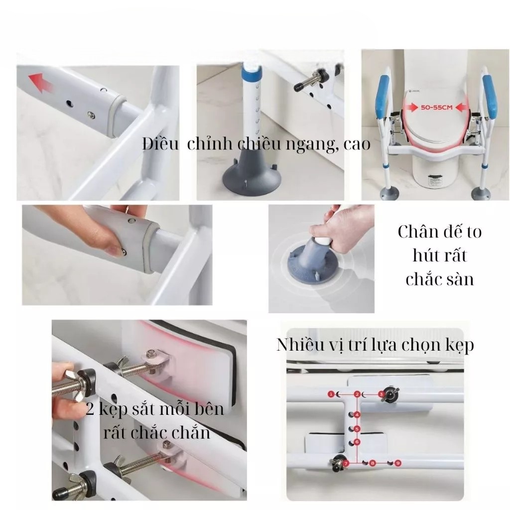 Khung Tay Vịn Bồn Cầu Haruco HRC-99-2