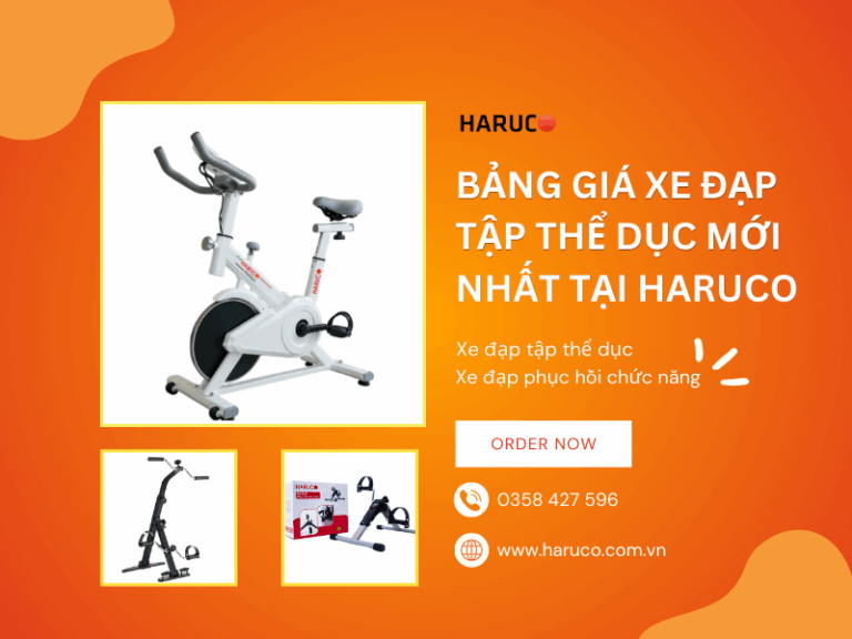 Bảng giá xe đạp tập thể dục mới nhất tại Haruco