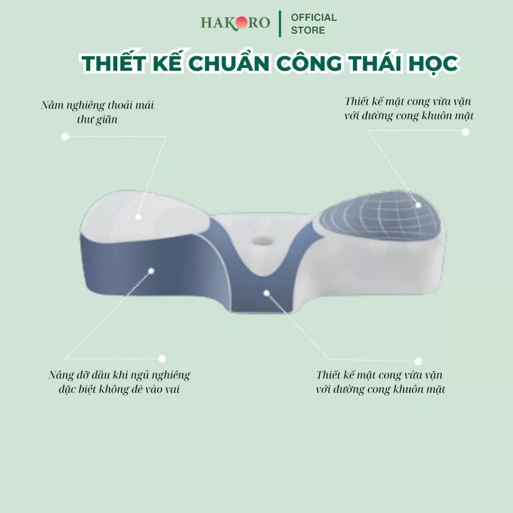 Gối Ngủ Công Thái Học Hakoro