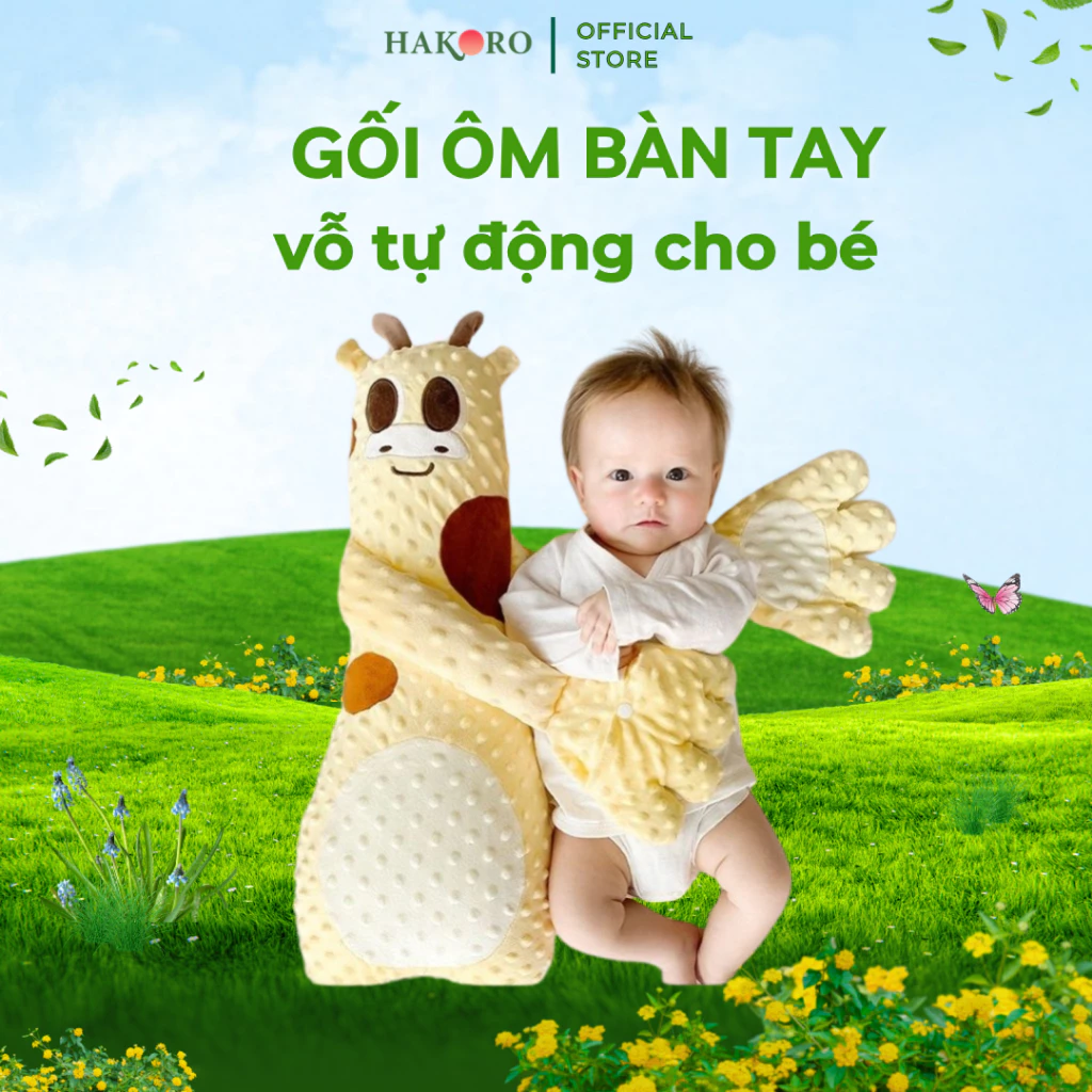 Gối Vỗ Ngủ Tự Động Cho Bé Hakoro