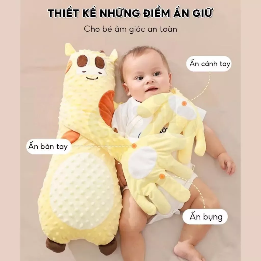 Gối Vỗ Ngủ Tự Động Cho Bé Hakoro