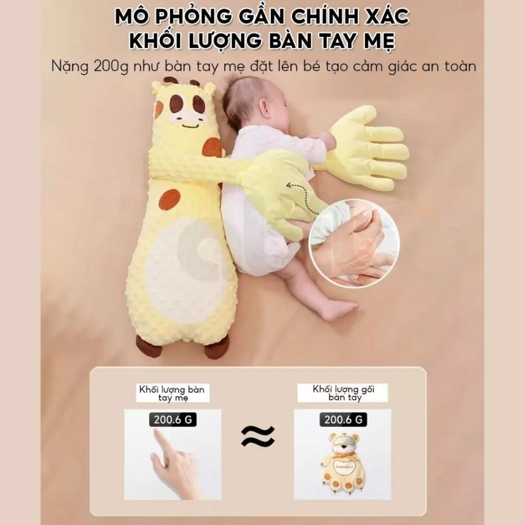 Gối Vỗ Ngủ Tự Động Cho Bé Hakoro