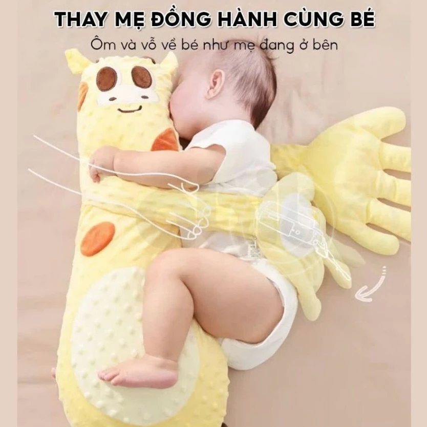 Gối Vỗ Ngủ Tự Động Cho Bé Hakoro