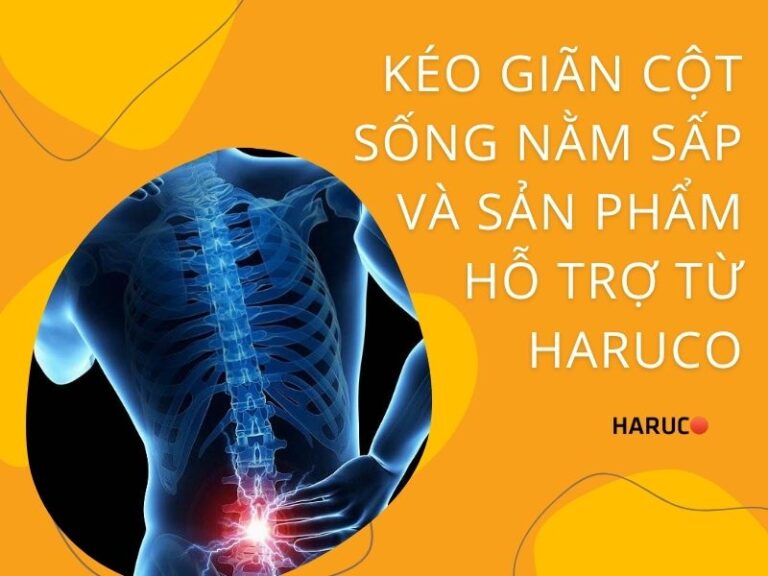 Kéo giãn cột sống nằm sấp và sản phẩm hỗ trợ từ Haruco