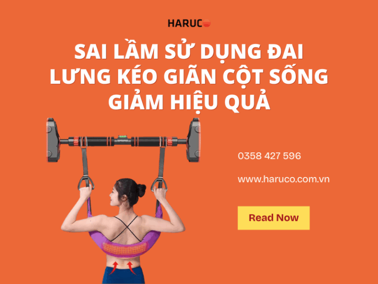 Sai lầm sử dụng đai lưng kéo giãn cột sống giảm hiệu quả
