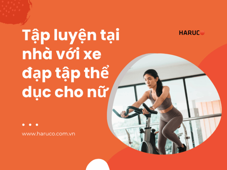 Tập luyện tại nhà với xe đạp tập thể dục cho nữ