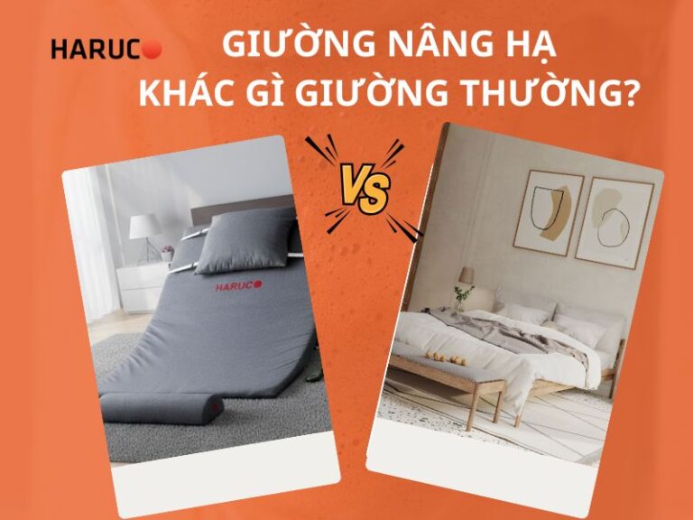 Giường nâng hạ khác gì giường thường? Nên chọn loại nào?