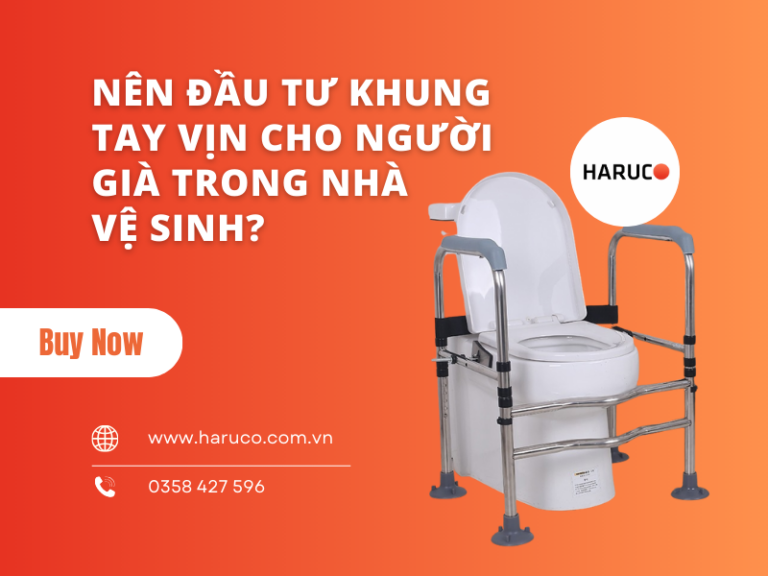 Nên đầu tư khung tay vịn cho người già trong nhà vệ sinh?