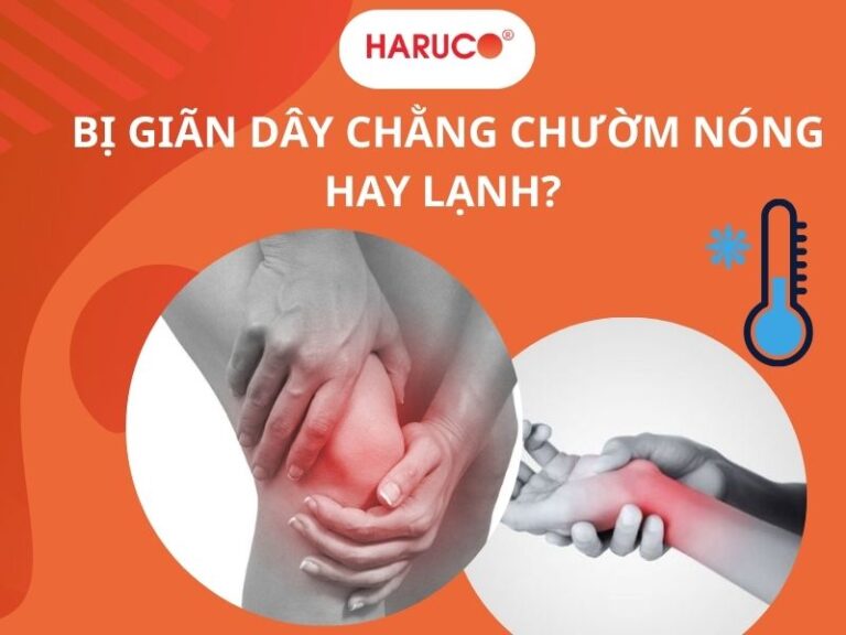 Bị giãn dây chằng chườm nóng hay lạnh? 