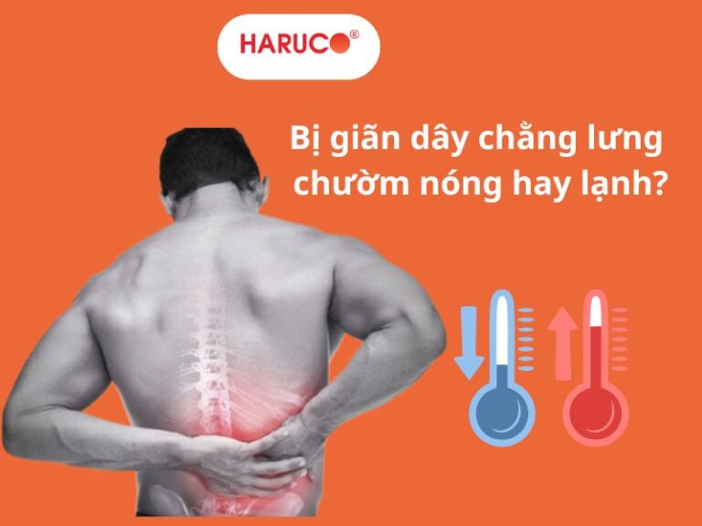 Bị giãn dây chằng lưng chườm nóng hay lạnh?