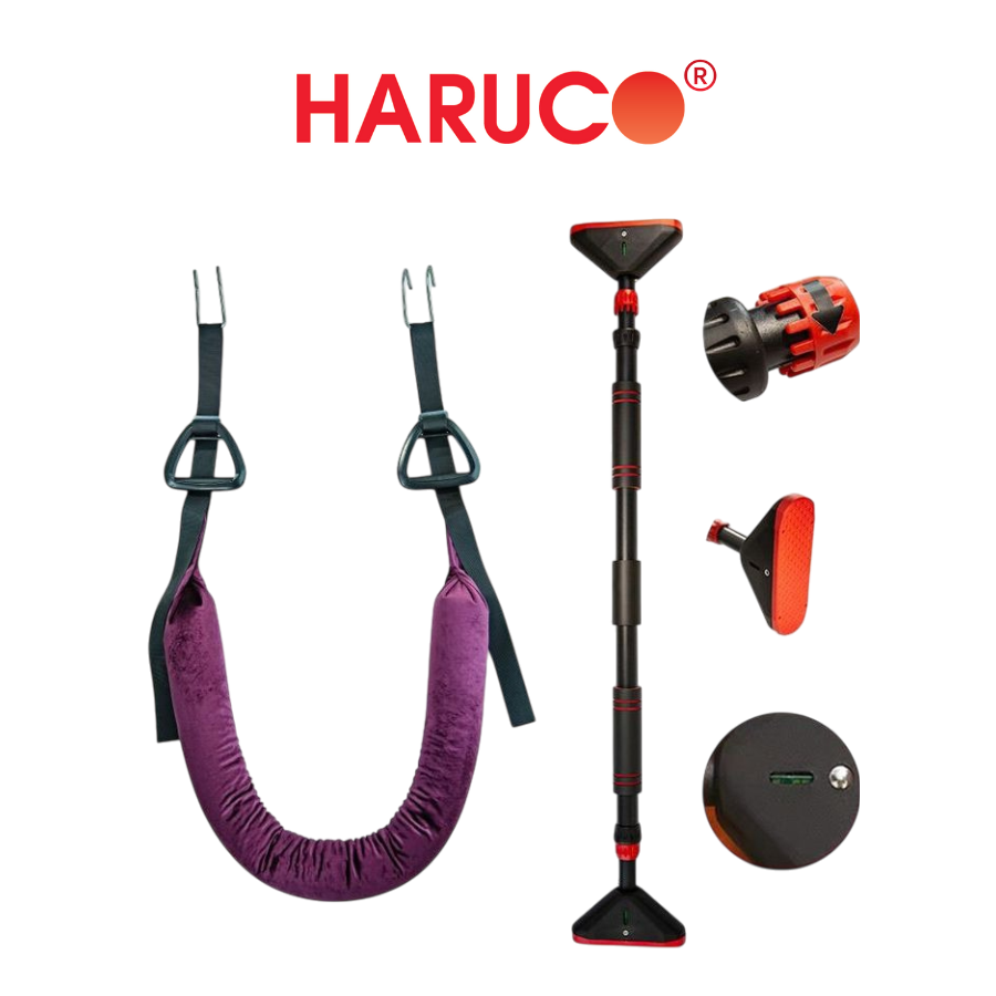 Combo Thanh Xà Treo Tường Và Đai Treo Kéo Giãn Cột Sống