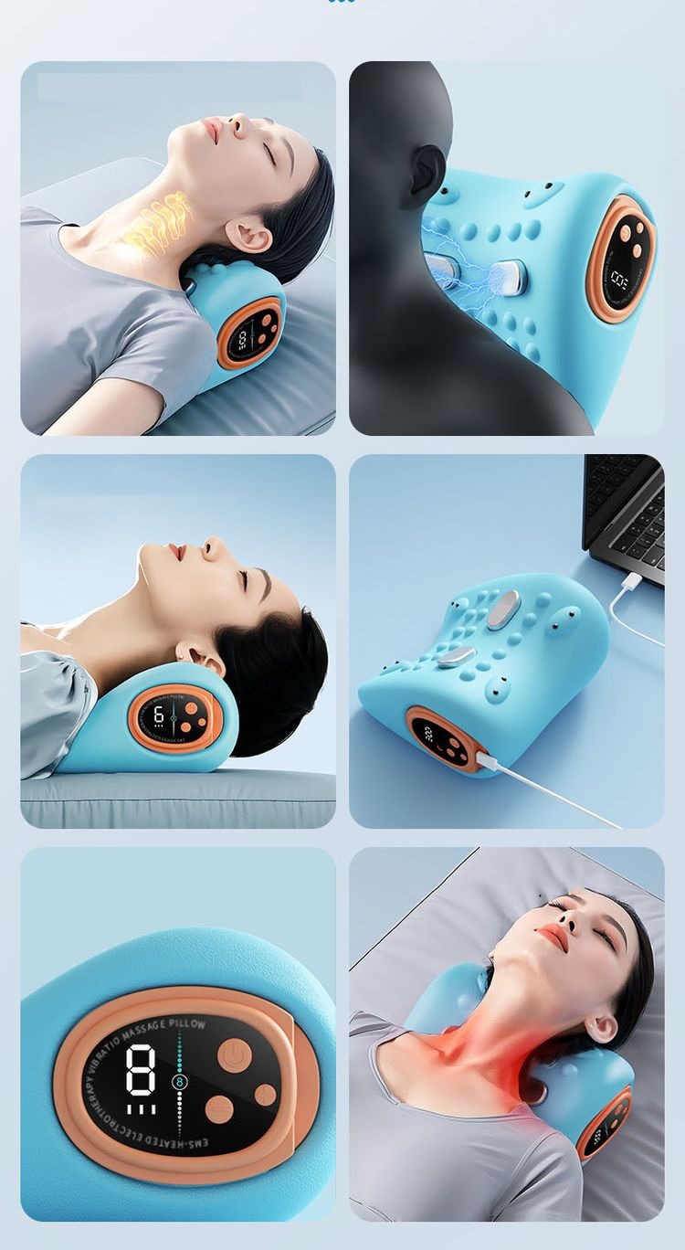 Gối Massage Cổ Vai Gáy 3 Chức Năng Haruco HRC-04-3