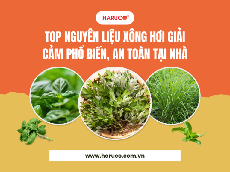 Top nguyên liệu xông hơi giải cảm phổ biến, an toàn tại nhà