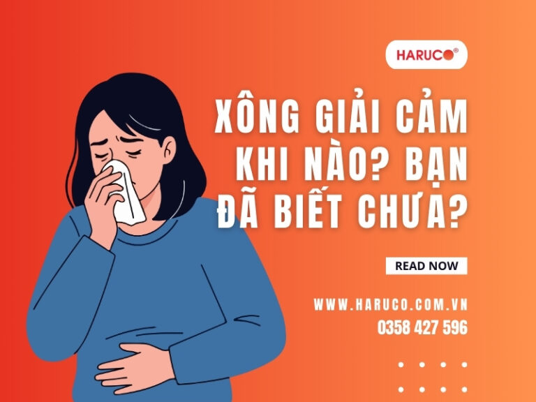 Xông giải cảm khi nào? Bạn đã biết chưa?