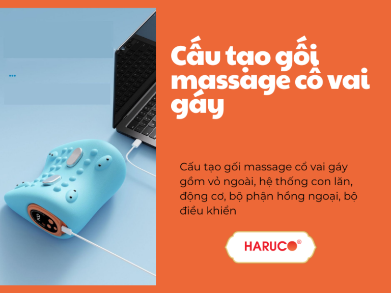 Cấu tạo gối massage cổ vai gáy và nguyên lý hoạt động 