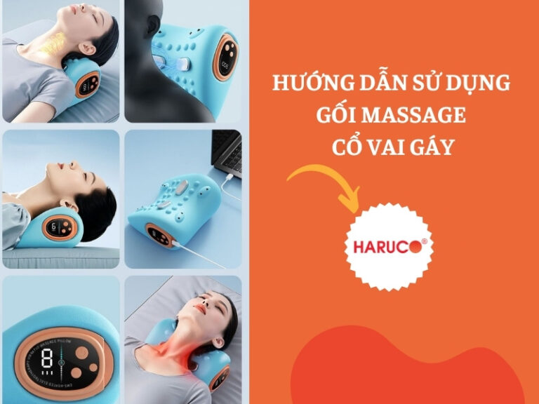 Hướng dẫn sử dụng gối massage cổ vai gáy đúng cách, hiệu quả