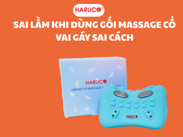 10 sai lầm khi dùng gối massage cổ vai gáy sai cách