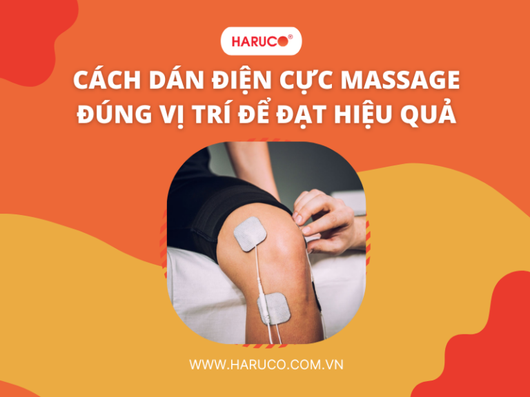 Cách dán điện cực massage đúng vị trí để đạt hiệu quả