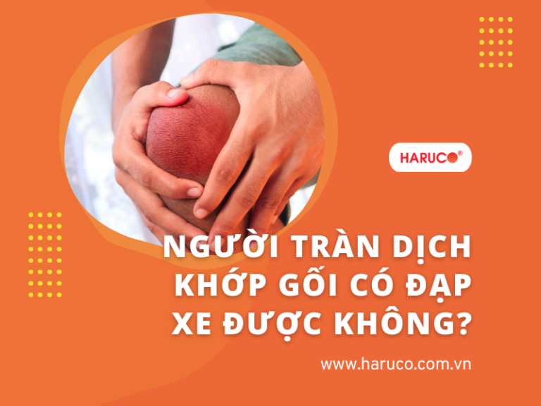 Người tràn dịch khớp gối có đạp xe được không?