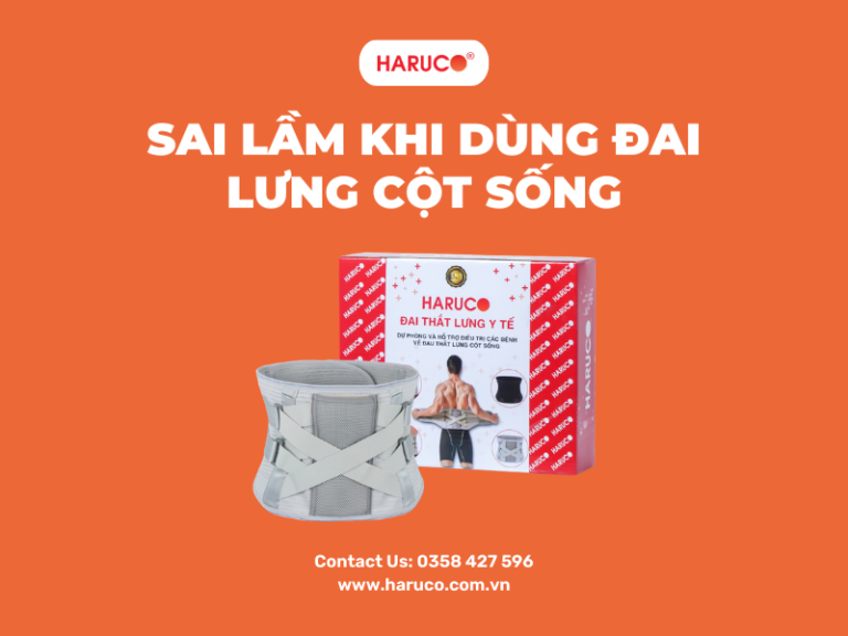 Sai lầm khi dùng đai lưng cột sống