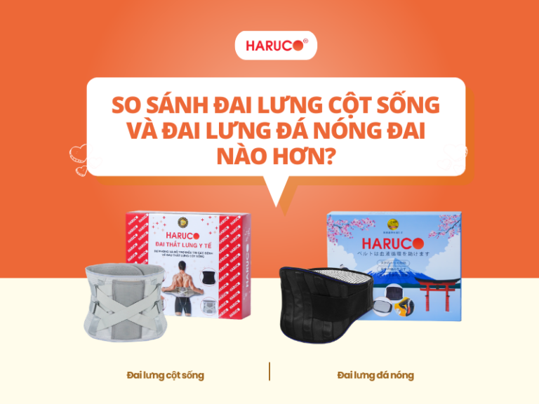 So sánh đai lưng cột sống và đai lưng đá nóng đai nào hơn?
